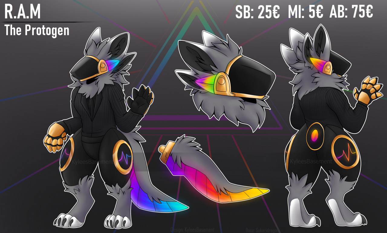 HQ DETAILED BLUE BOMB PROTOGEN ADOPT FULL REF by AnalShop -- Fur Affinity  [dot] net