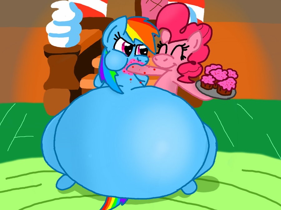 rainbow dash and pinkie pie cupcakes