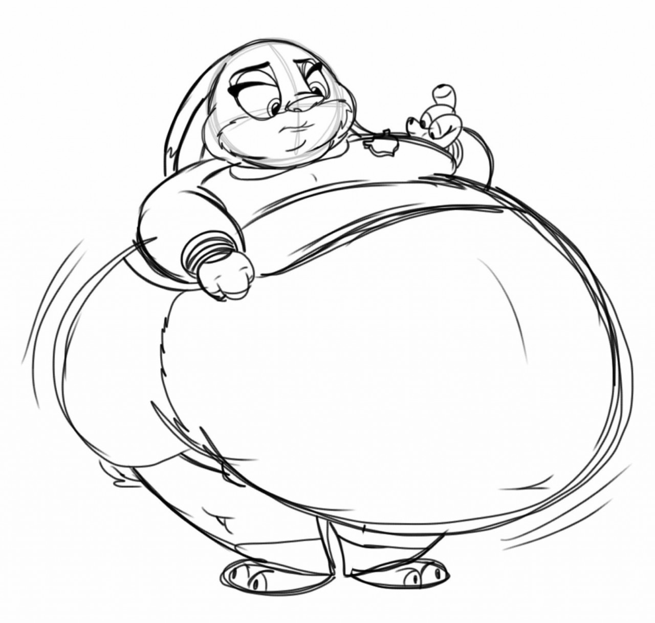 Fat Judy Hopps by KyleStudios -- Fur Affinity [dot] net