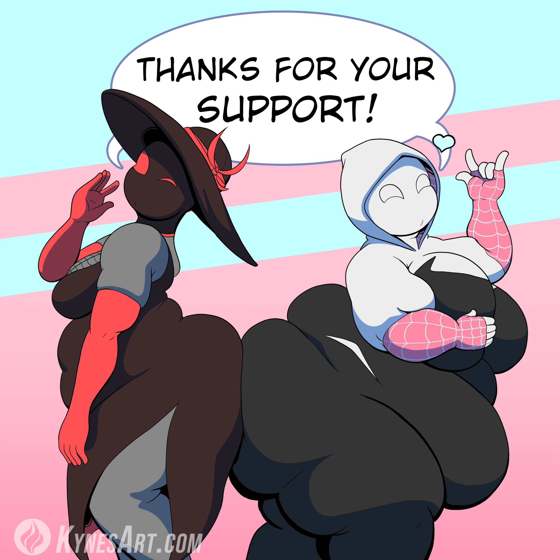 Plump Spider Gwen Thankyou! by KynesArt -- Fur Affinity [dot] net