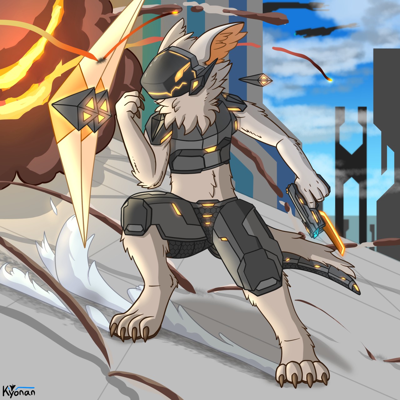 Free art for rust the protogen by The_w0l - FurryStation