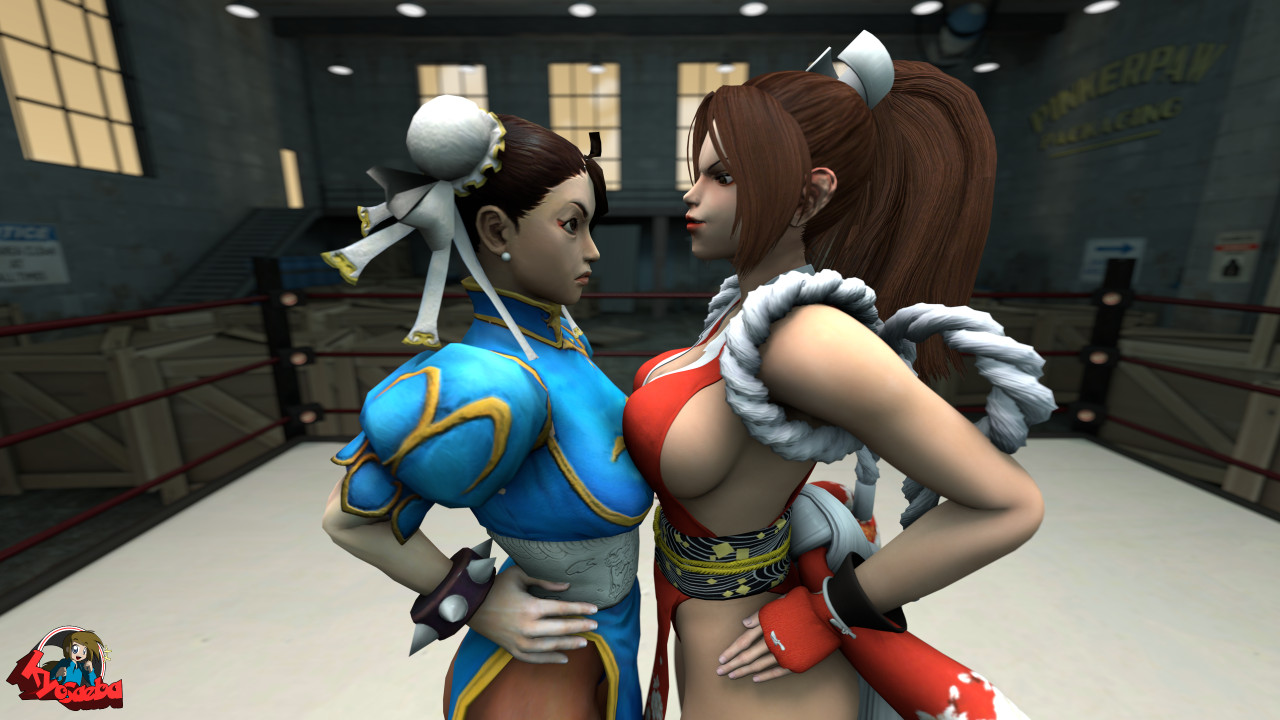 Chun- Li VS Mai Shiranui by kyosaeba -- Fur Affinity [dot] net