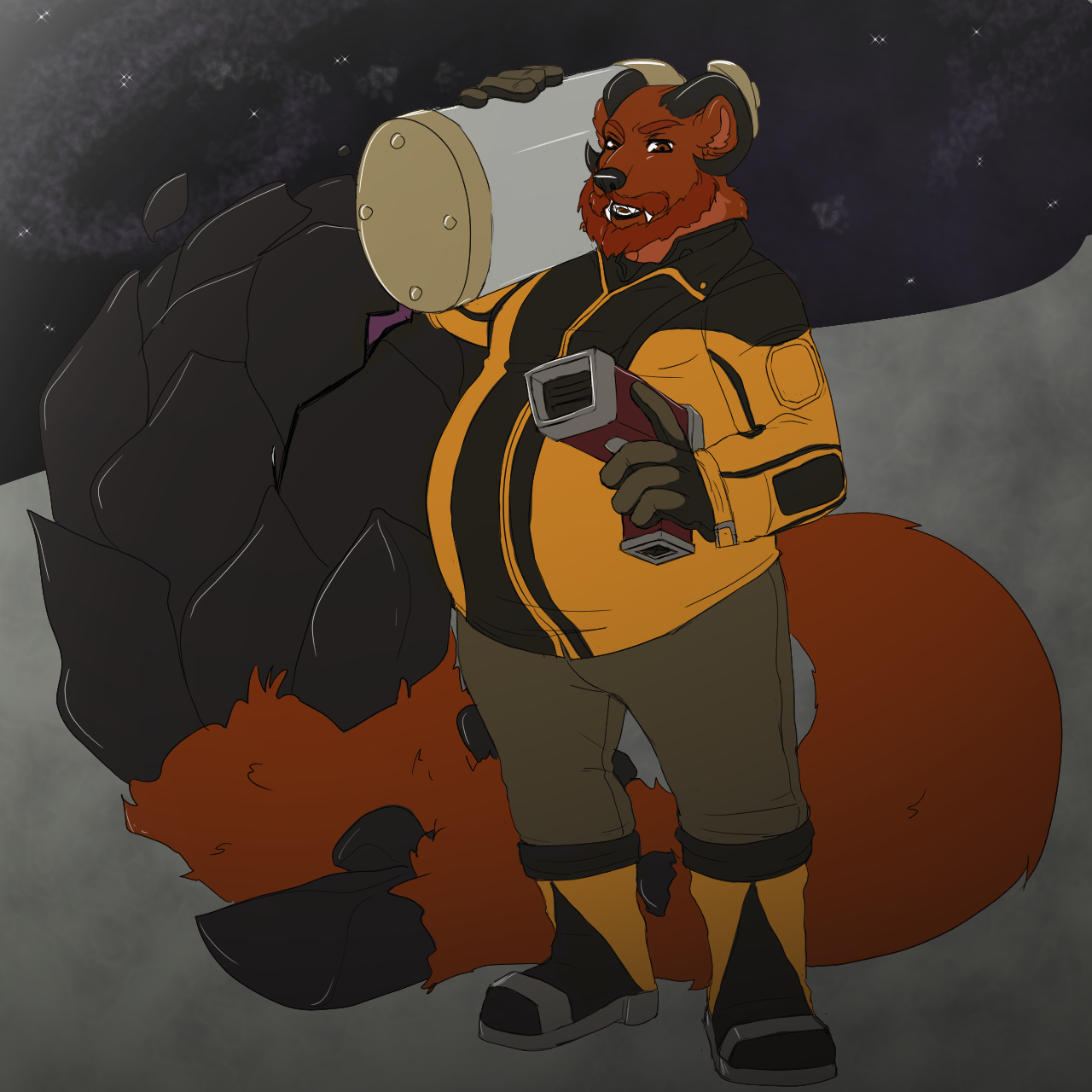 Space Bear Doin' Space Things