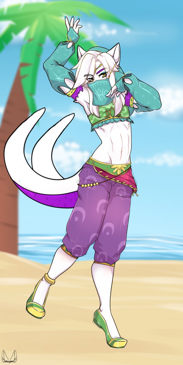 YCH Ikari in Gerudo Link Cosplay by KyrosAngel -- Fur Affinity [dot] net