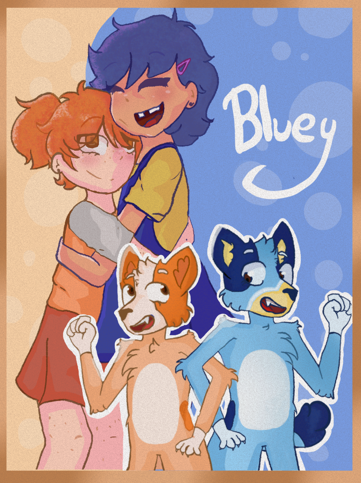 Bluey and Bingo Meet Bingo and Rolly by yingcartoonman -- Fur Affinity  [dot] net