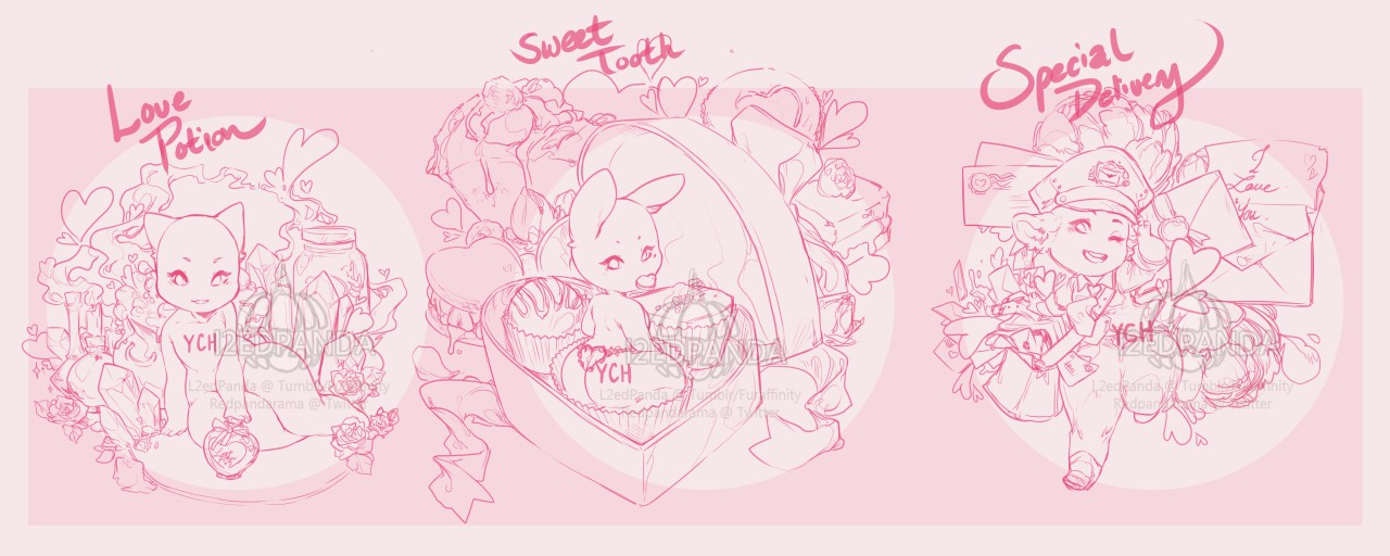 ♡ VALENTINE YCH CLOSED-ALL SOLD ♡. Click to change the View. 