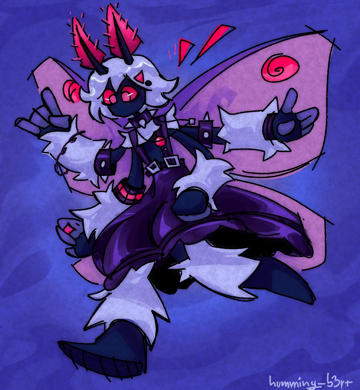 My moth-sona in an outfit by L3NLA -- Fur Affinity [dot] net