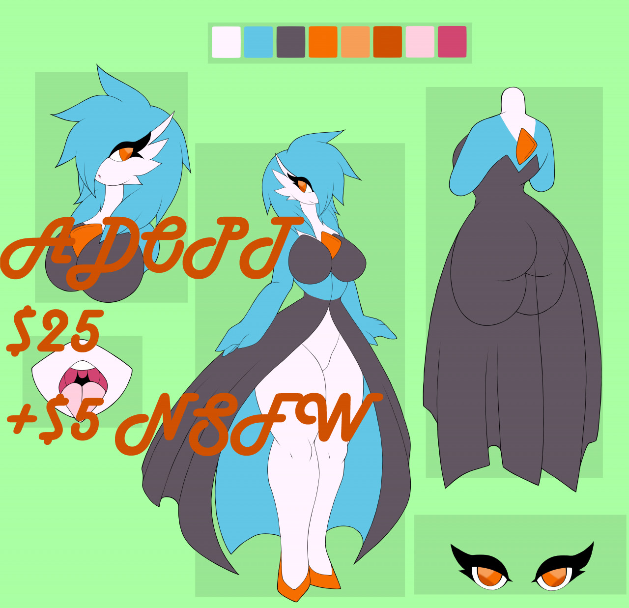 Adopt #89: Mega Evolution Line - Shiny Gardevoir (CLOSED) by schaulvre --  Fur Affinity [dot] net