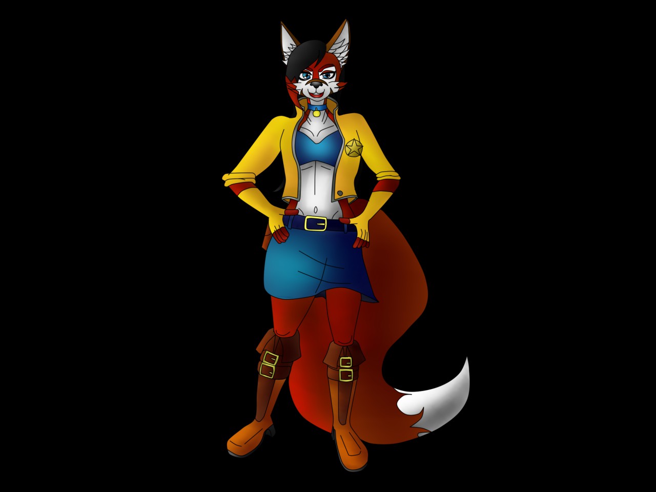 Commission: Cloud Rider as Carmelita Montoya Fox by LadyFoxHeart -- Fur  Affinity [dot] net