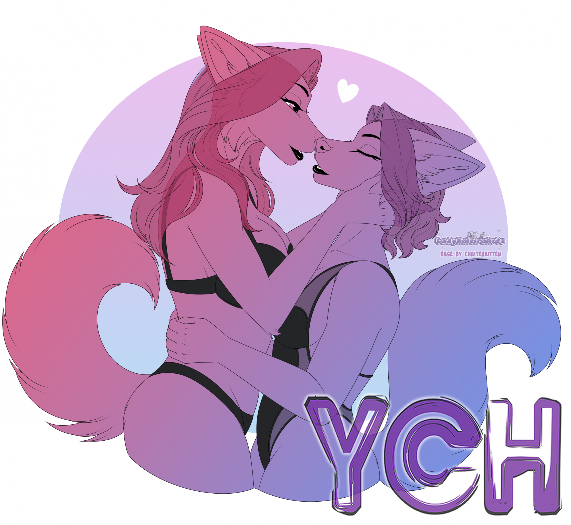 Open YCH - Silky Kisses ($15 per character/$30 total)