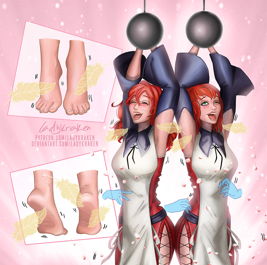 V1] Devola Popola Tickling Feet - Commissions OPEN by ladykraken -- Fur  Affinity [dot] net