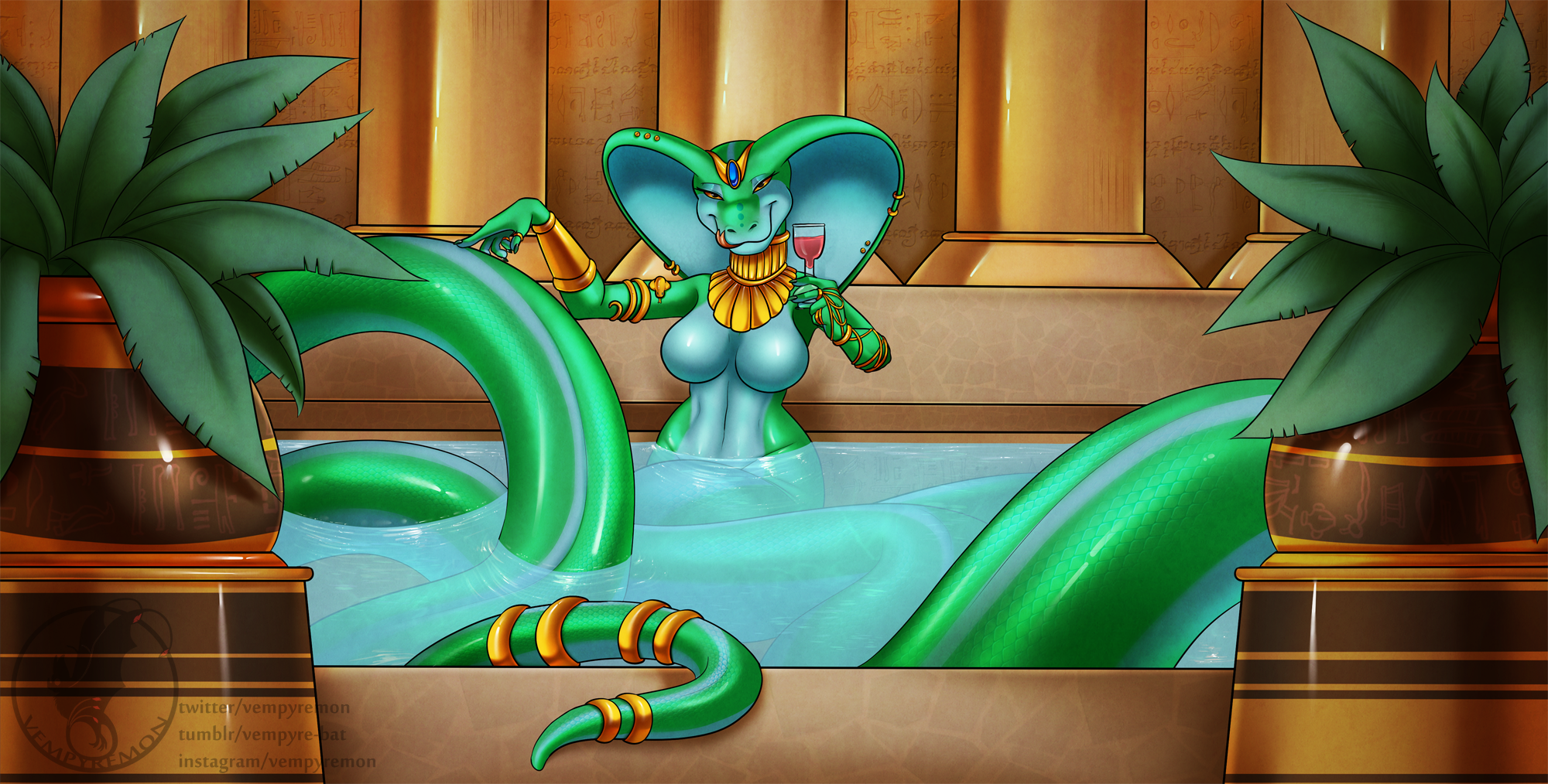 Commission: Sithra's Bathhouse