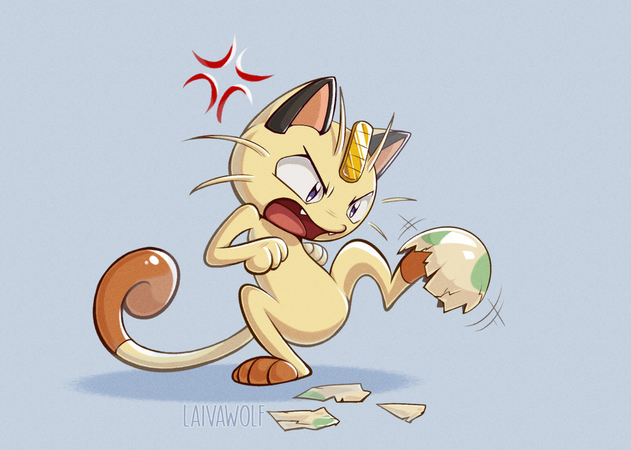 Drawing my favorite normka type: meowth :)))) #pokemon