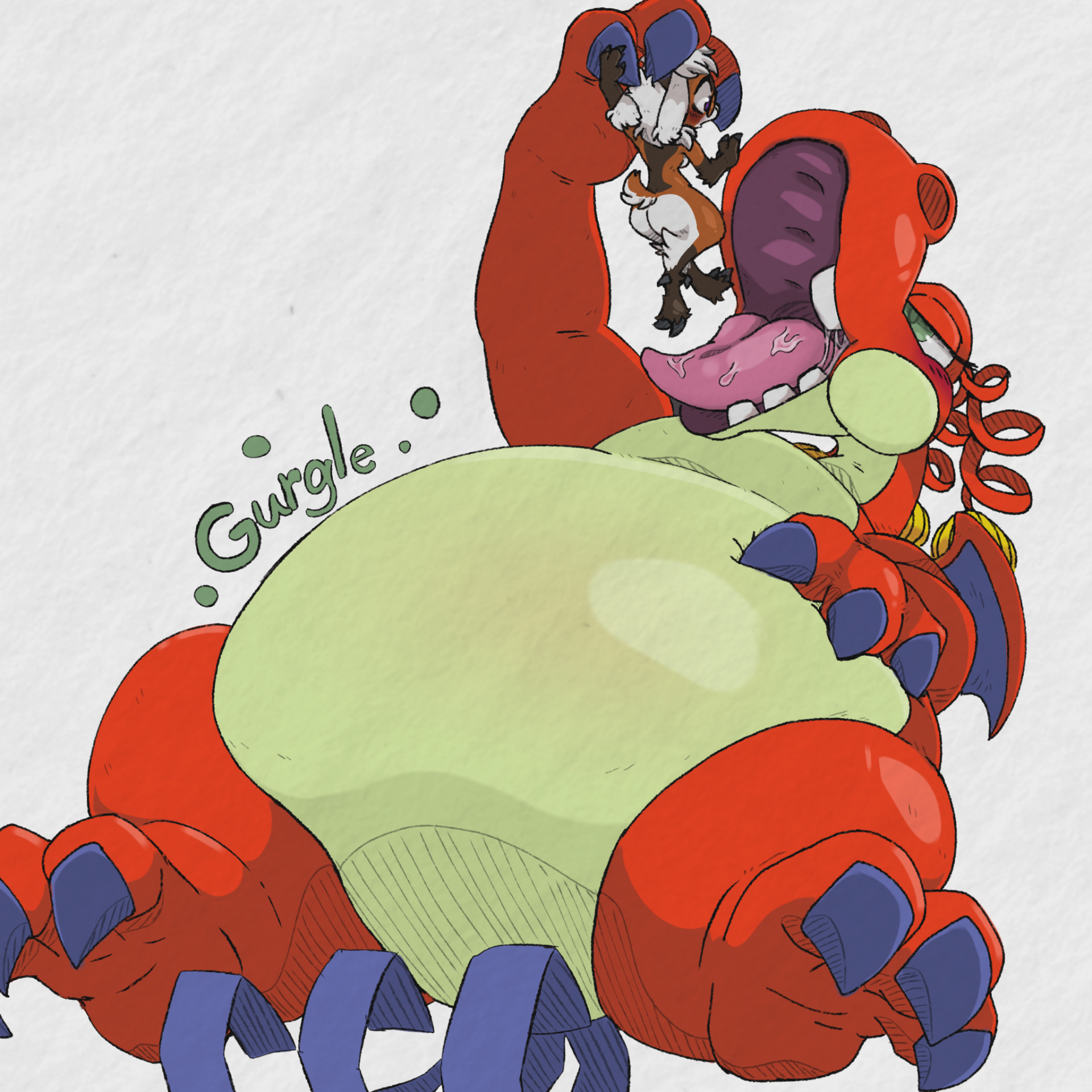 {Image} A Little Toffi for Dessert (Art by LamiaBabe) [Oral Vore] [F/f] [Dragon Pred] [Paper Mario TTYD Fanart]