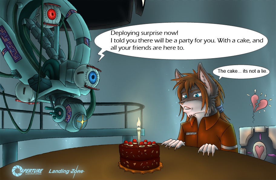 GLaDOS suprise by LandingZone -- Fur Affinity [dot] net