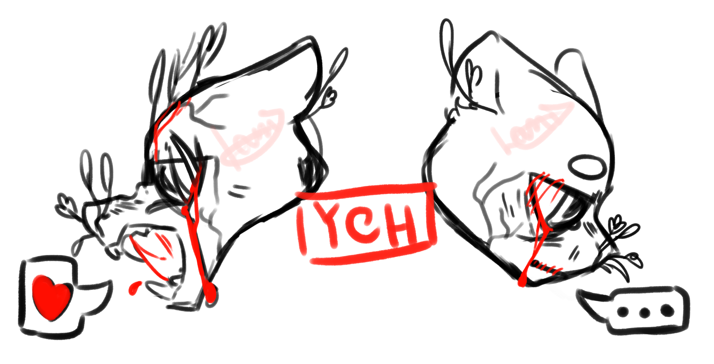 Plant-gore Headshots YCH auction by Lanis_ft_Kid -- Fur Affinity [dot] net