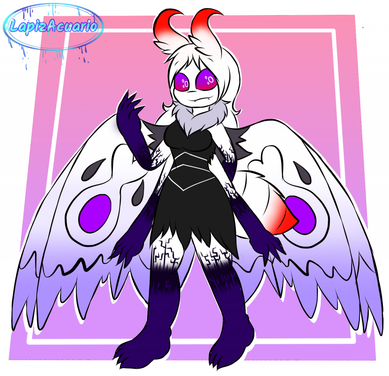 aurora the demon moth by LapizAcuario -- Fur Affinity [dot] net