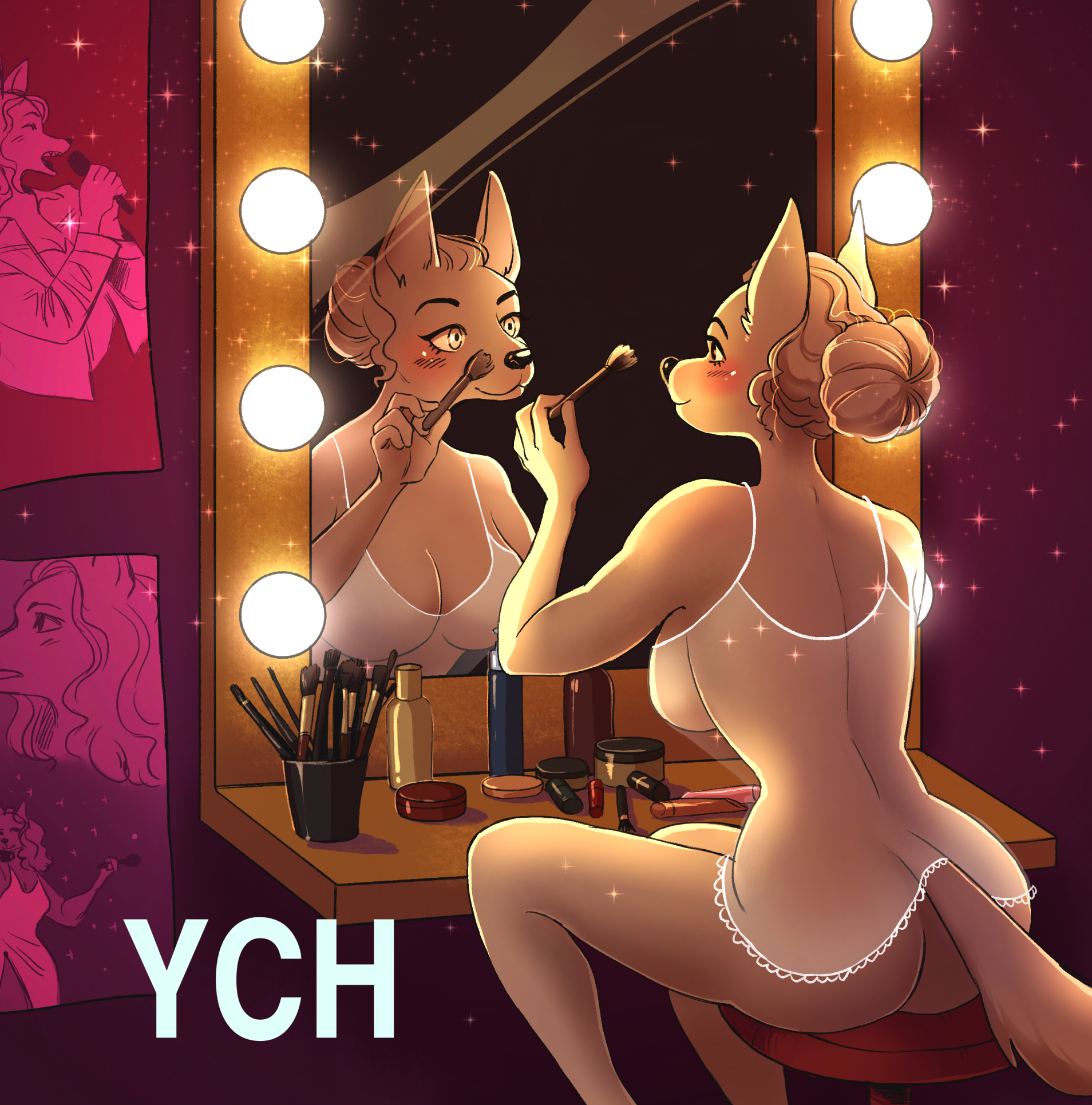 In a Dressing Room - YCH collab (sfw+nsfw) by lapos -- Fur Affinity [dot]  net