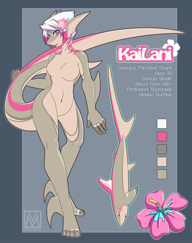 OC: KaiLani Reference Sheet by Lapres -- Fur Affinity [dot] net