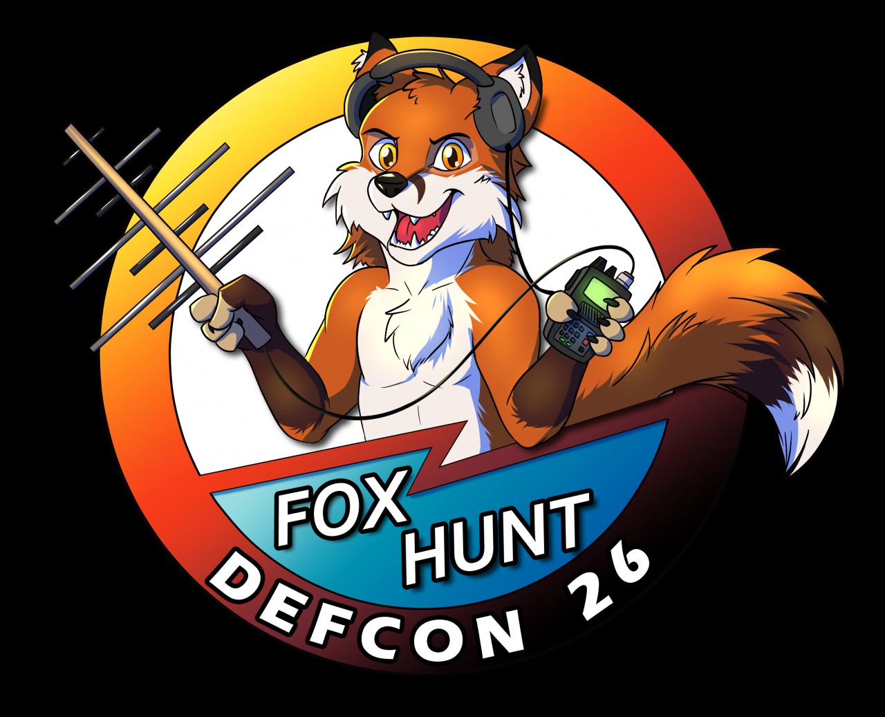 DEFCON 26 - Fox Hunt Badge by LaptopGun -- Fur Affinity [dot] net