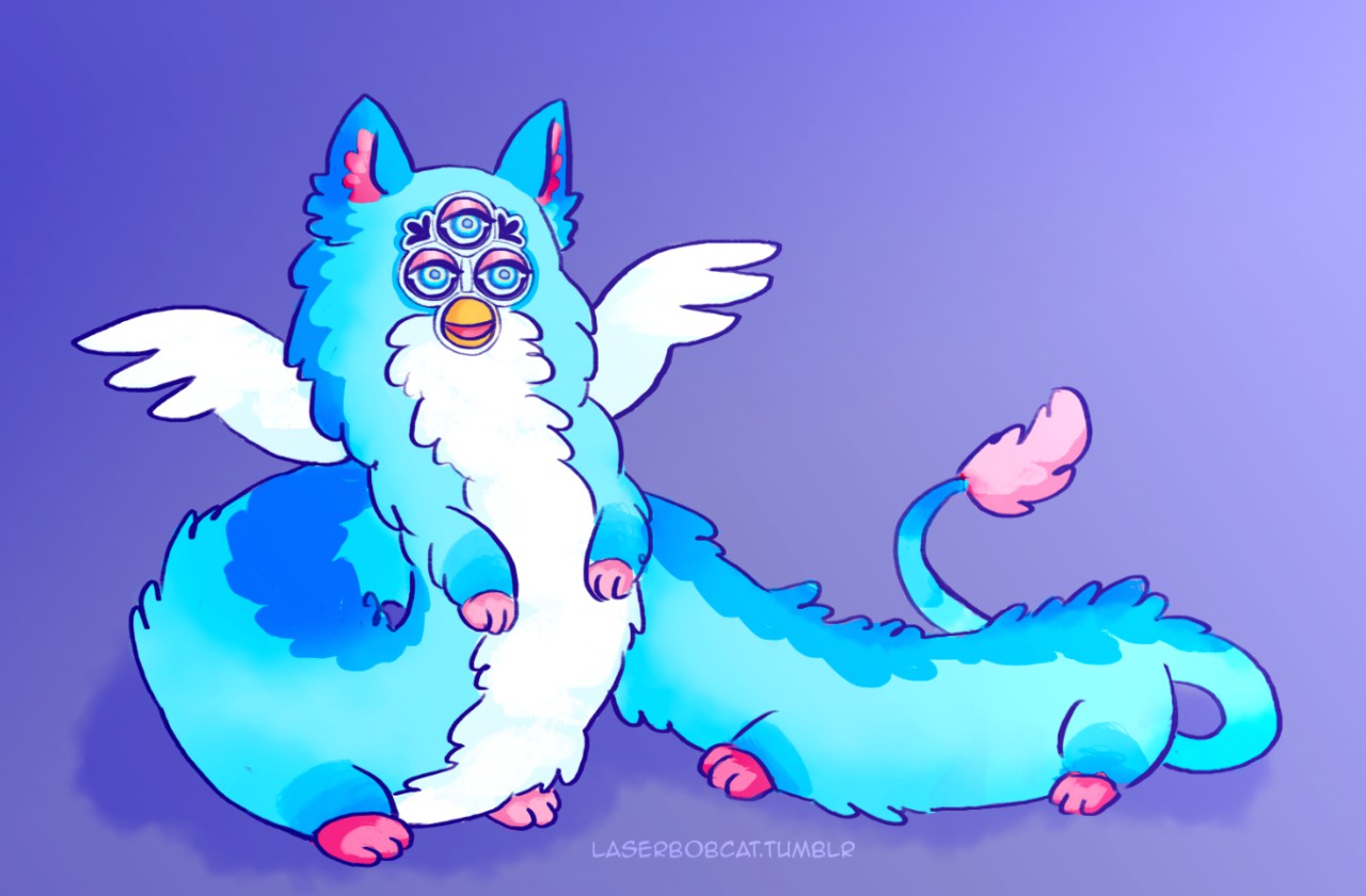 Angel long Furby by LaserBobcat -- Fur Affinity [dot] net