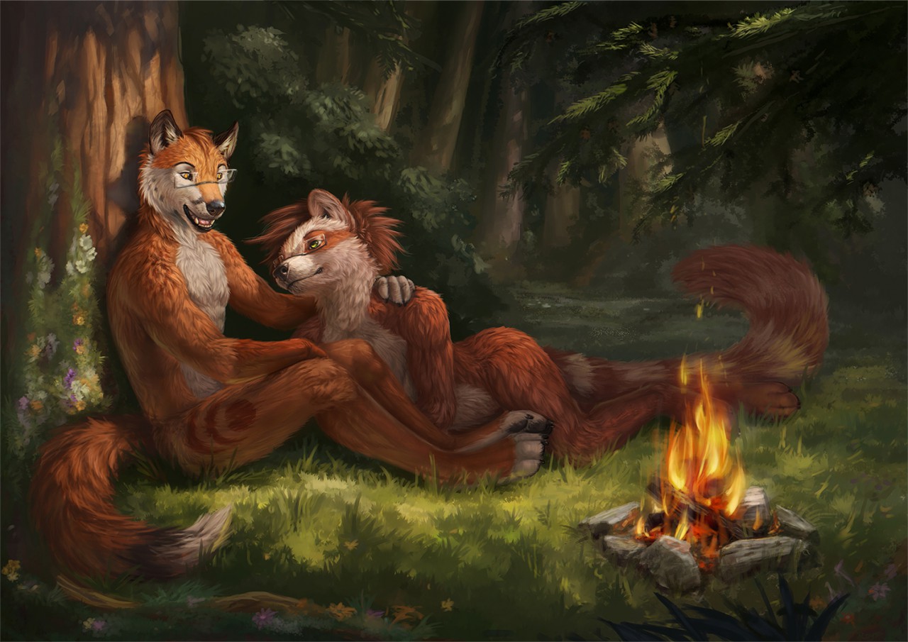 Wolf furry Fire