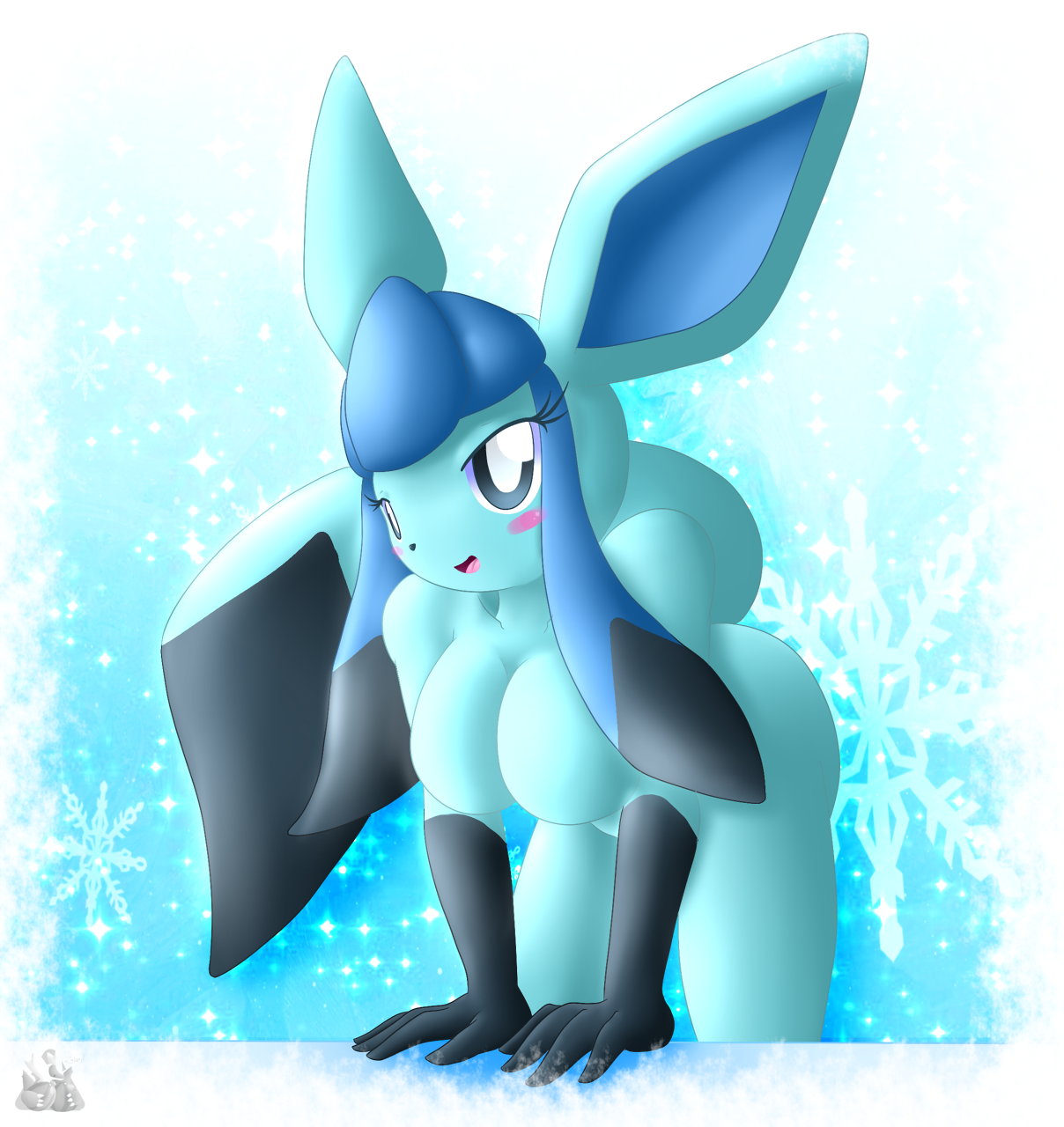 Anthro glaceon