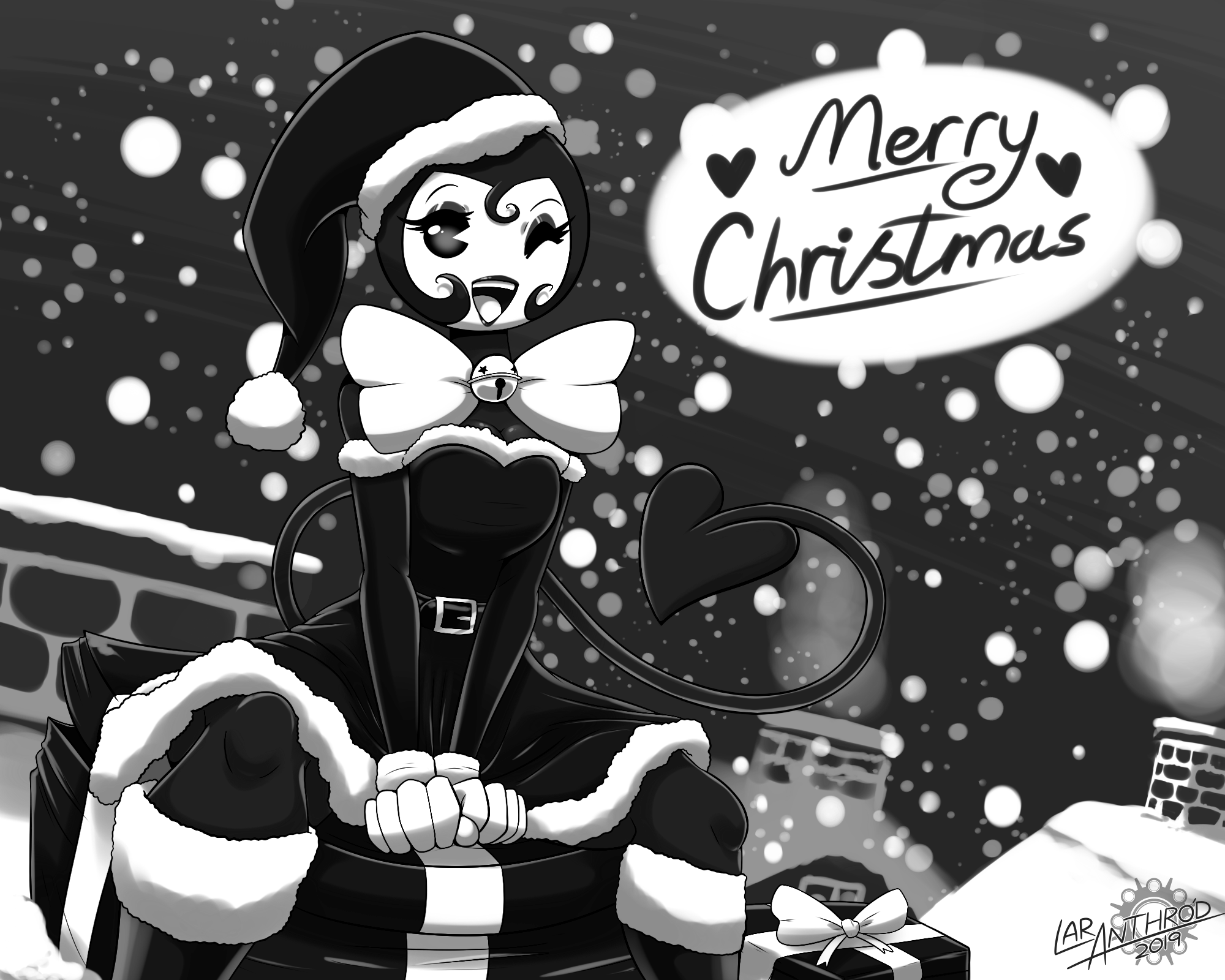 Ink in the Snow: Merry Christmas 2019! by Latiar010 -- Fur Affinity [dot]  net