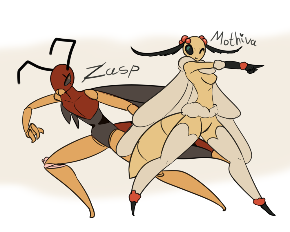 Bug Fables - Zasp and Mothiva by Latiar010 -- Fur Affinity [dot] net