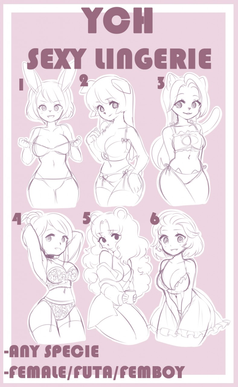 YCH Sexy Lingerie *OPEN* by LawyChan -- Fur Affinity [dot] net