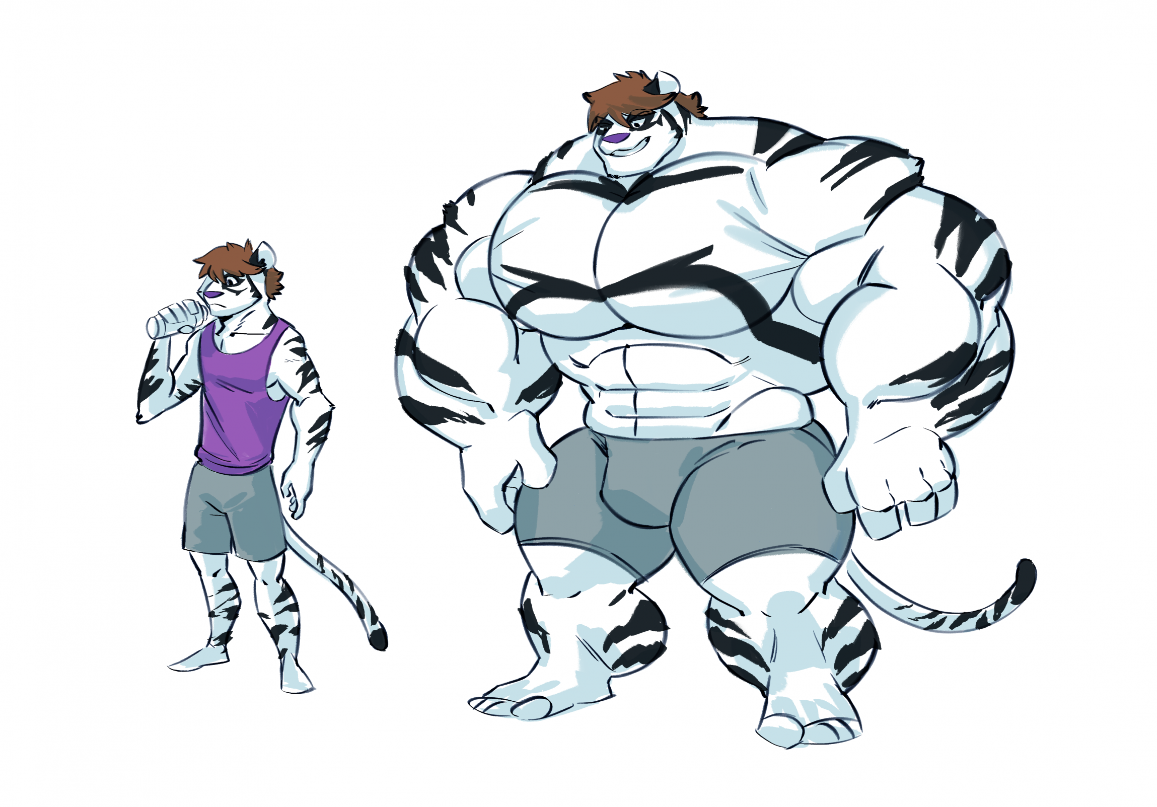 WIP Gym bro by ichivankuyi -- Fur Affinity [dot] net