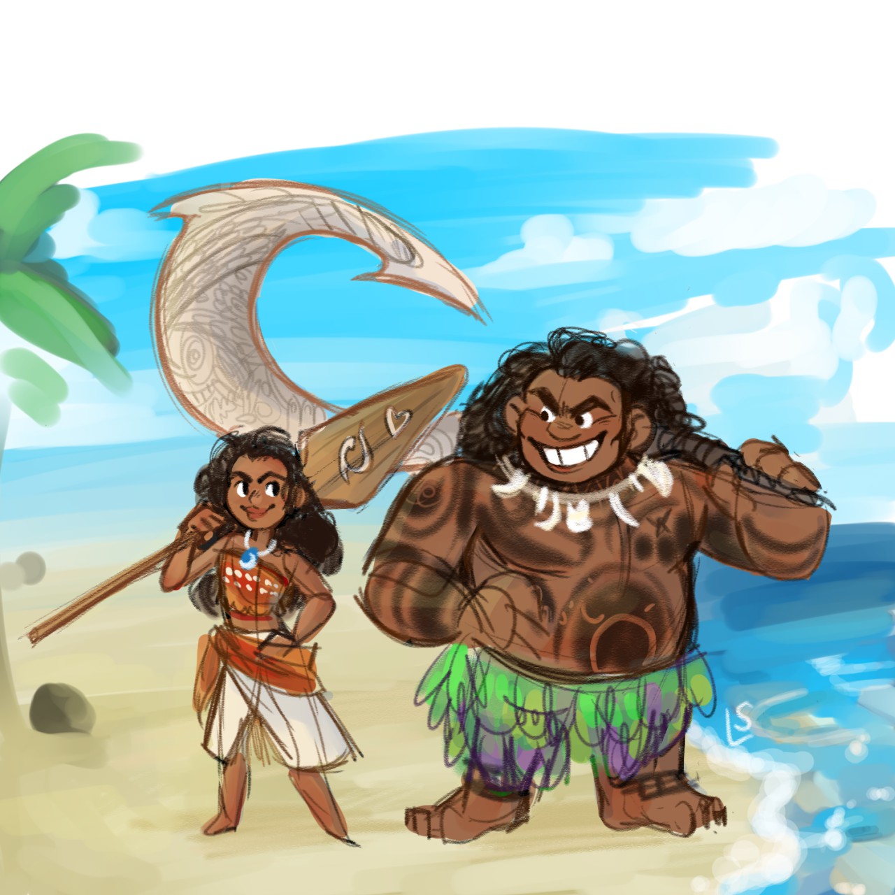 Maui With Jawbone Colouring  Colouring Sheets  Twinkl