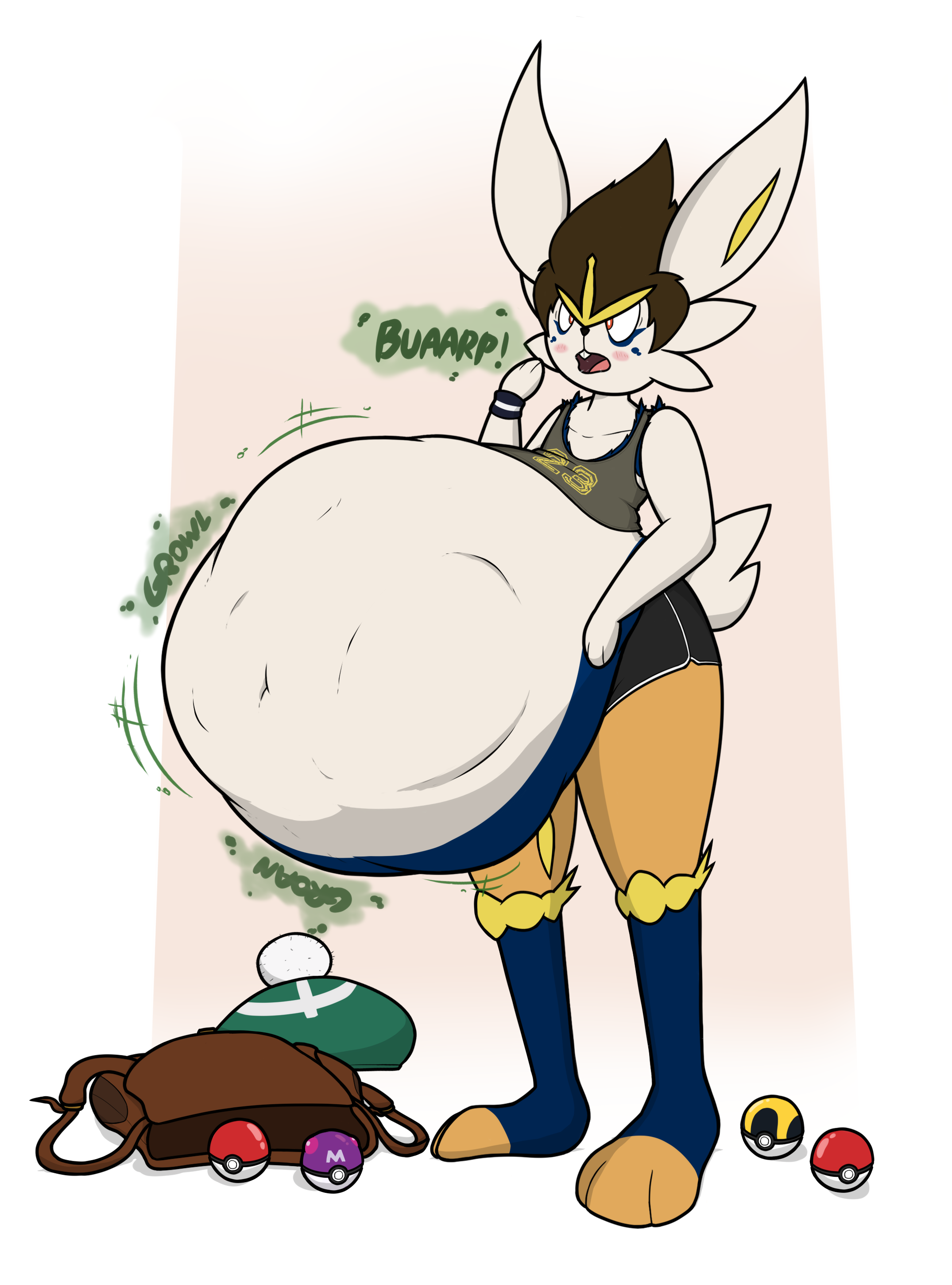 Dont feed the local Cinderace! by LazyBrain -- Fur Affinity [dot] net
