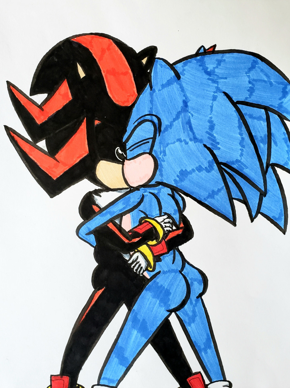 Sonadow kiss by Pixeloze -- Fur Affinity [dot] net