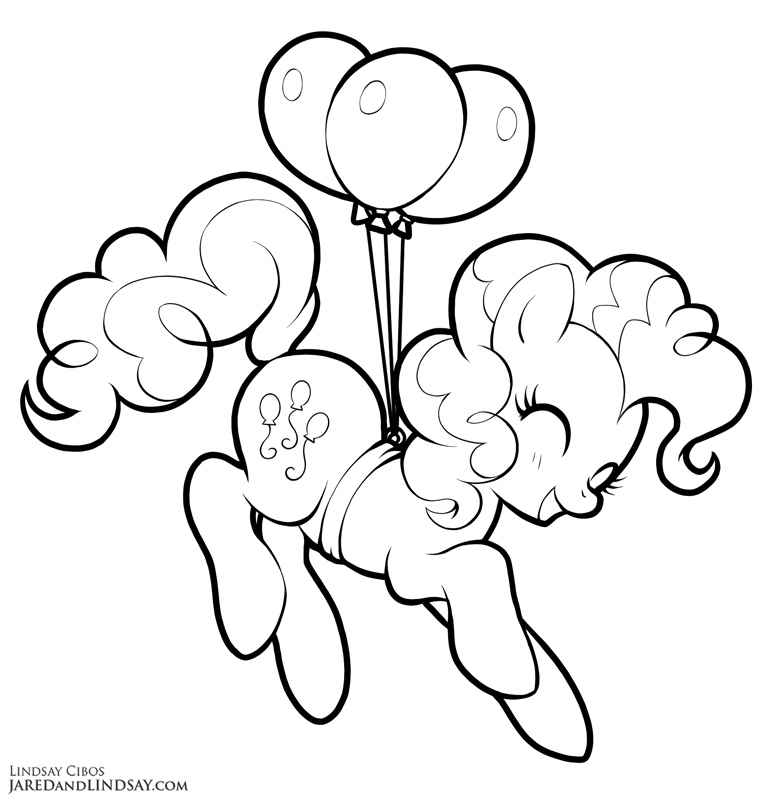 My Little Pony Pinkie Pie Coloring Pages 