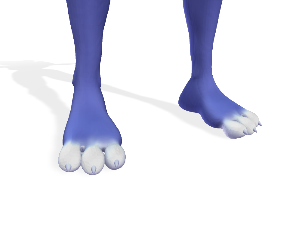 Krystal Feet Close Up 3D 2 by LD1998 -- Fur Affinity [dot] net