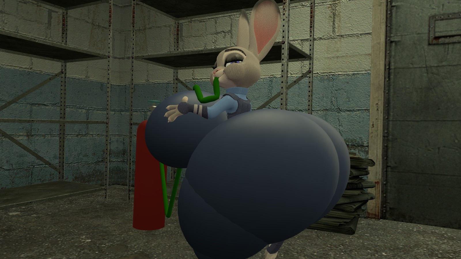 Judy Hopps inflation by Legoben2 -- Fur Affinity [dot] net