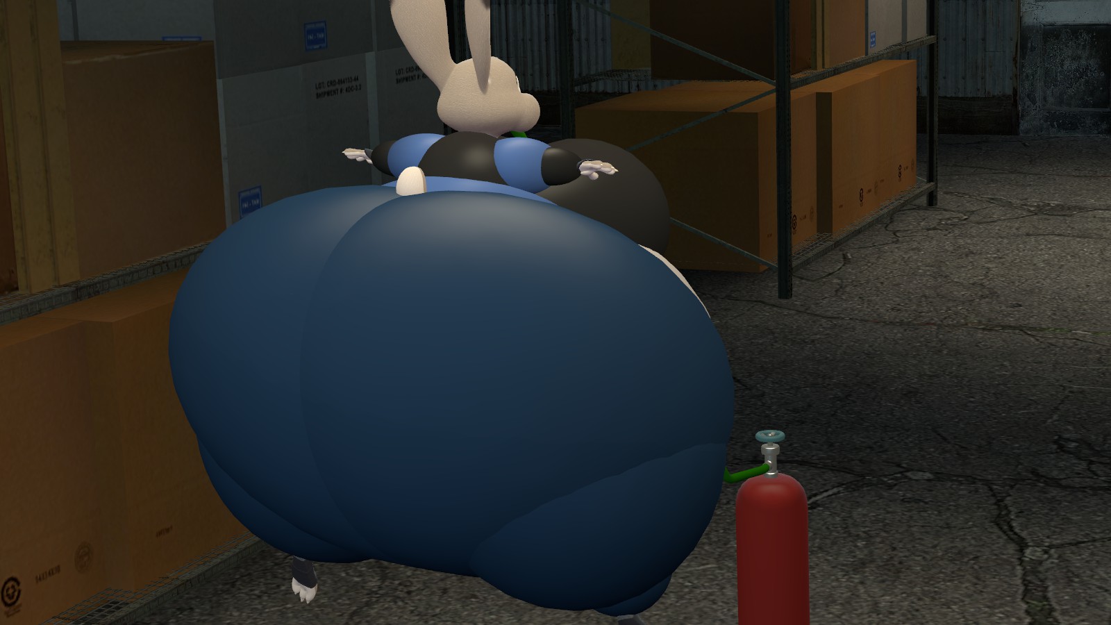 Inflation Judy Hopps (Back view) by Legoben2 -- Fur Affinity [dot] net