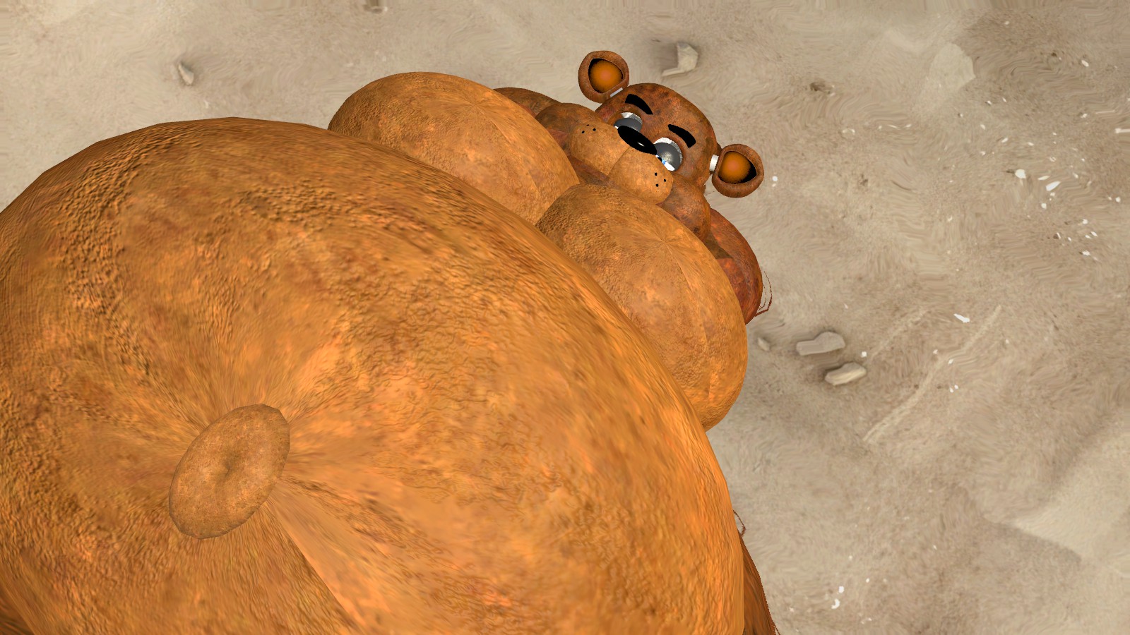 Inflated Freddy relaxing by Legoben2 -- Fur Affinity [dot] net