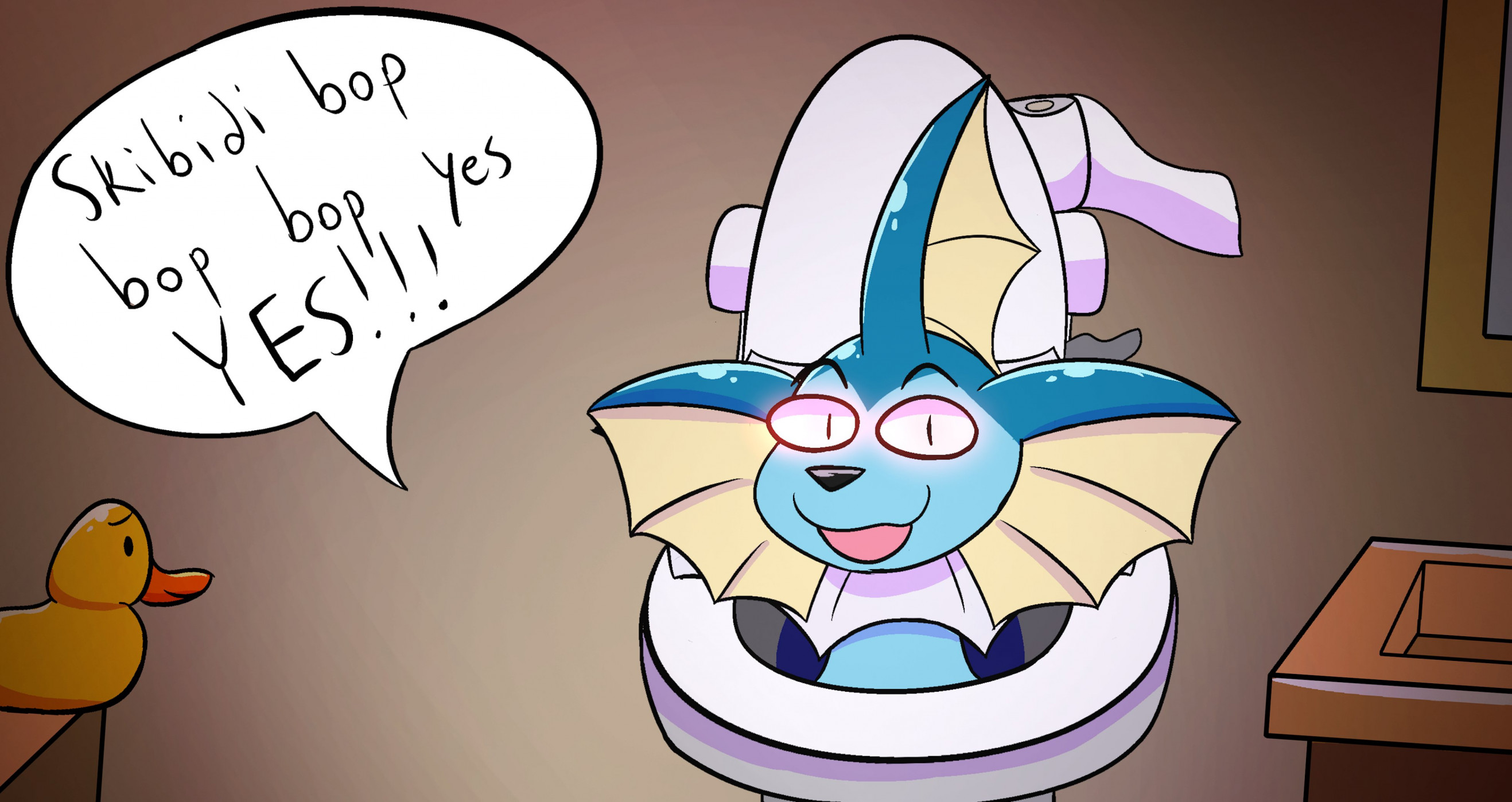 Skibidi Toilet Vaporeon by LegoJKL -- Fur Affinity [dot] net