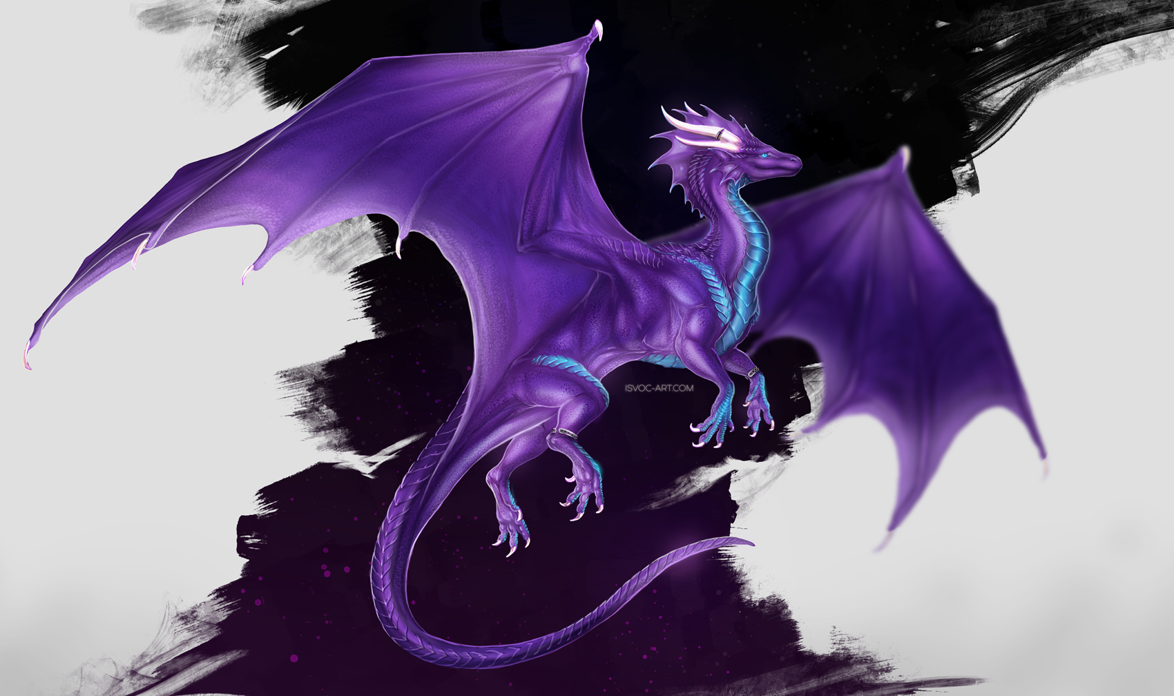 Крылья дракона фиолетовые