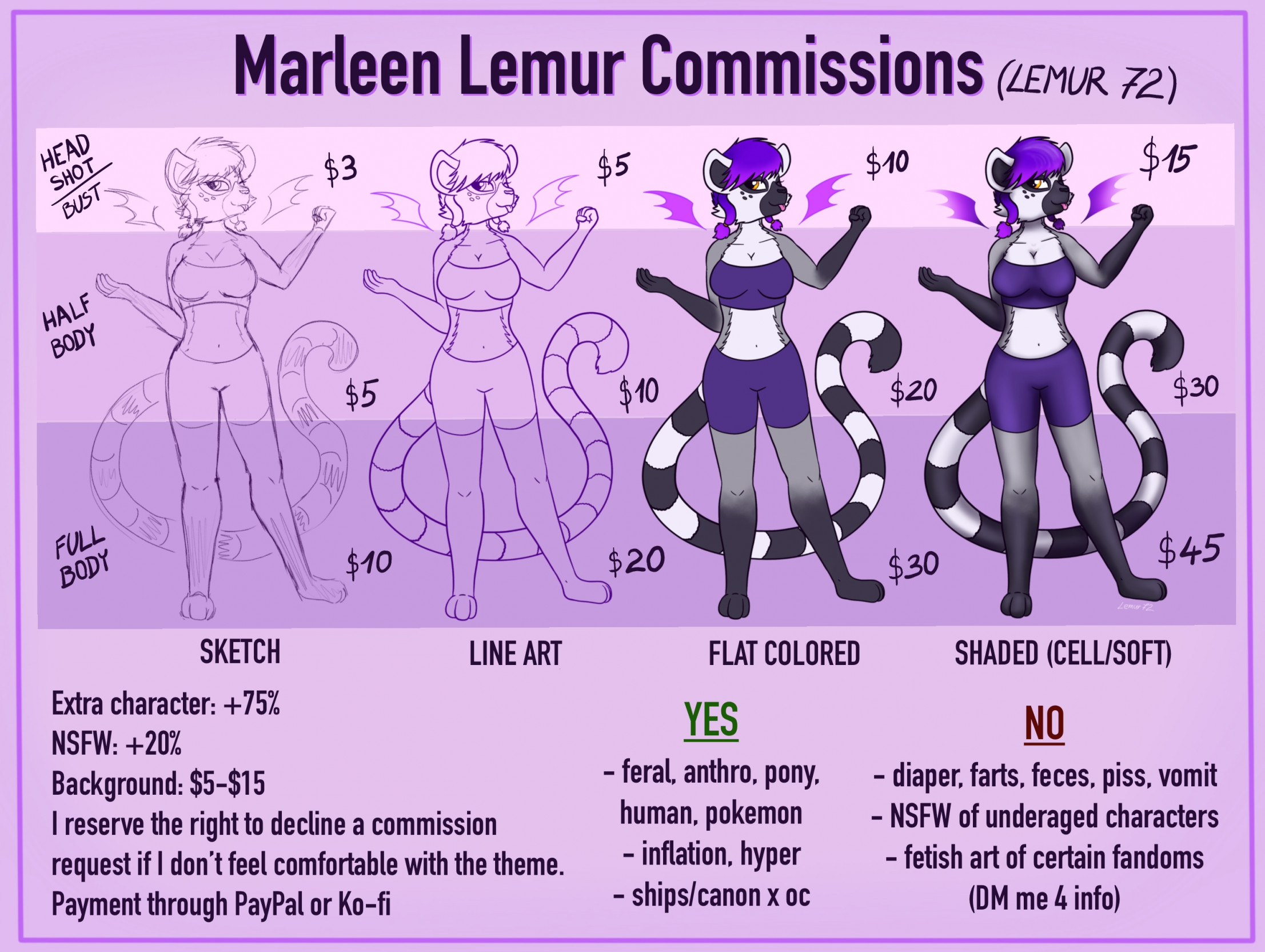 Commission info