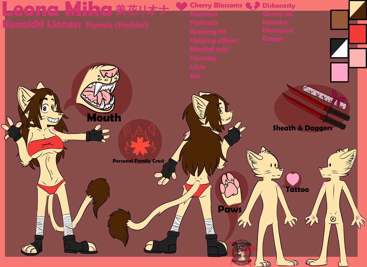 Neuli] Leona Mika'S 2017 Reference Sheet By Leo.The.Ninja.Lion.