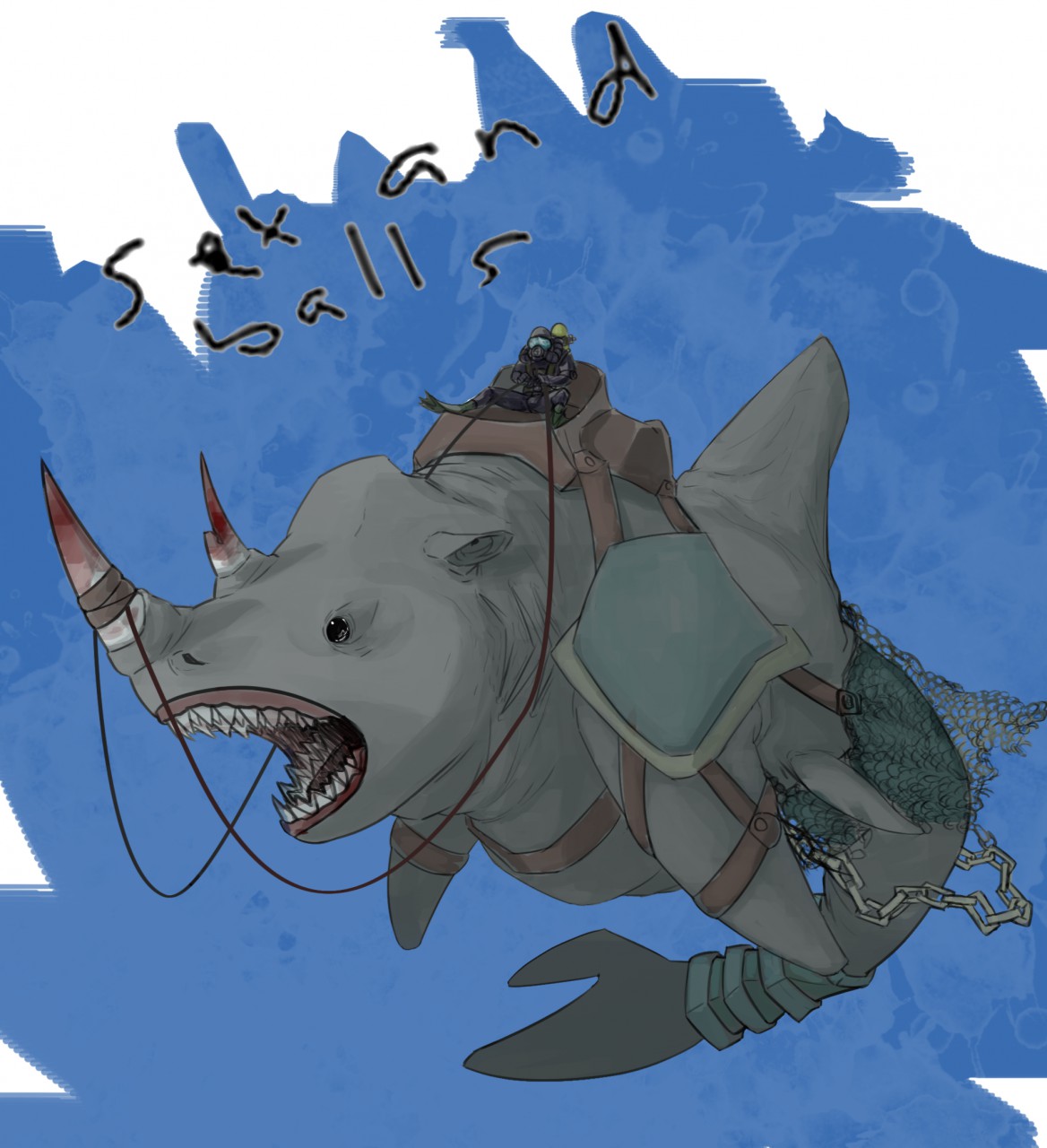 War Rhinoshark by LethargyNewman -- Fur Affinity [dot] net