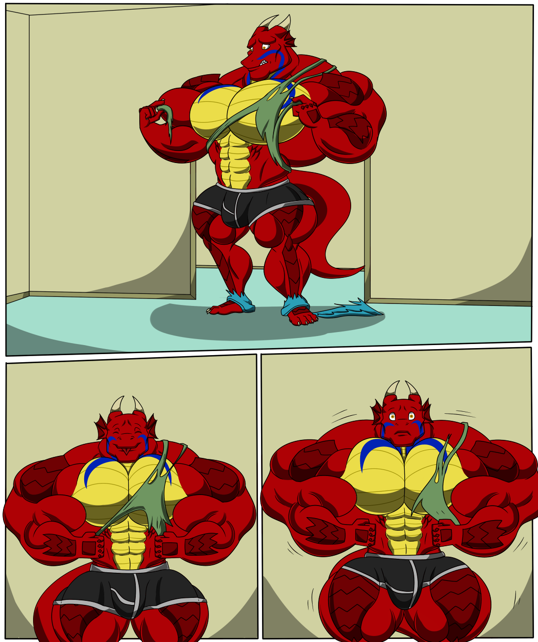 Hyper comic. Muscle growth дракон. Американский дракон muscle growth. Gym Dragon muscle growth!. Hyper muscle growth Dragon.