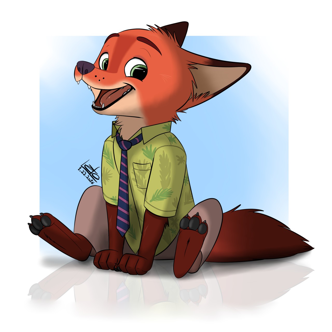 Chibi Nick Wilde - Zootopia by Leto -- Fur Affinity [dot] net