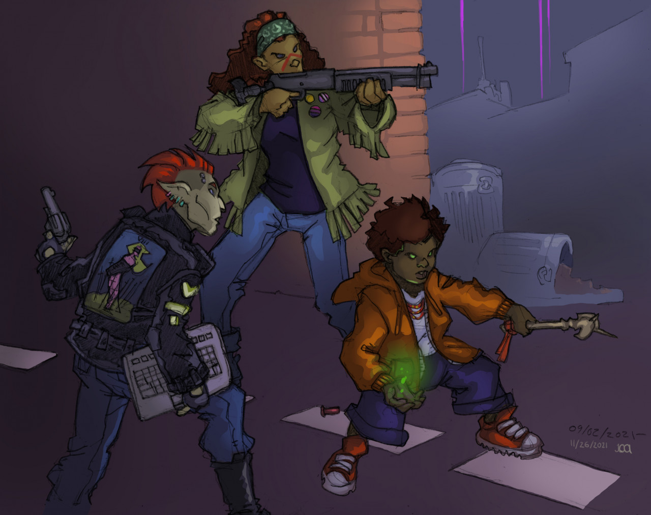 Shadowrunners! by Leucrotta -- Fur Affinity [dot] net