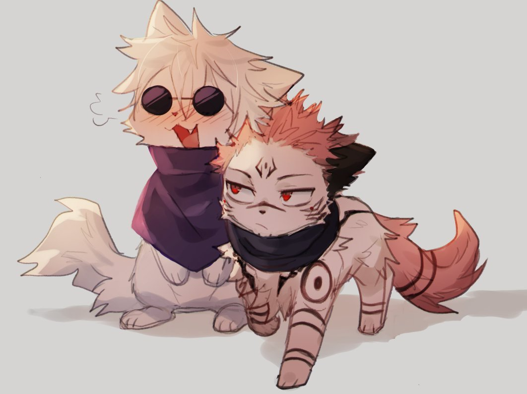 Kitty Gojo Satoru and Sukuna Ryomen doodle by Li0nez -- Fur Affinity [dot]  net