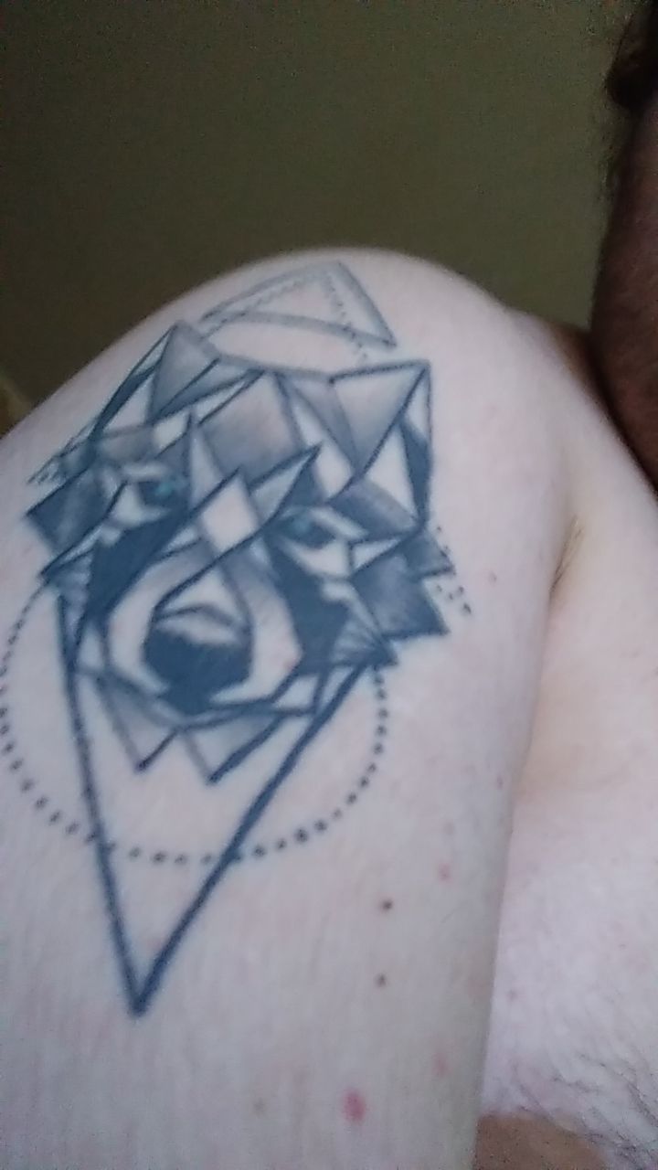 Tattoo uploaded by Kaitlin Green • Metatrons cube head tattoo, sacred  geometry, dotwork, linework, black and grey, geometric mandala, geometric  pattern. • Tattoodo