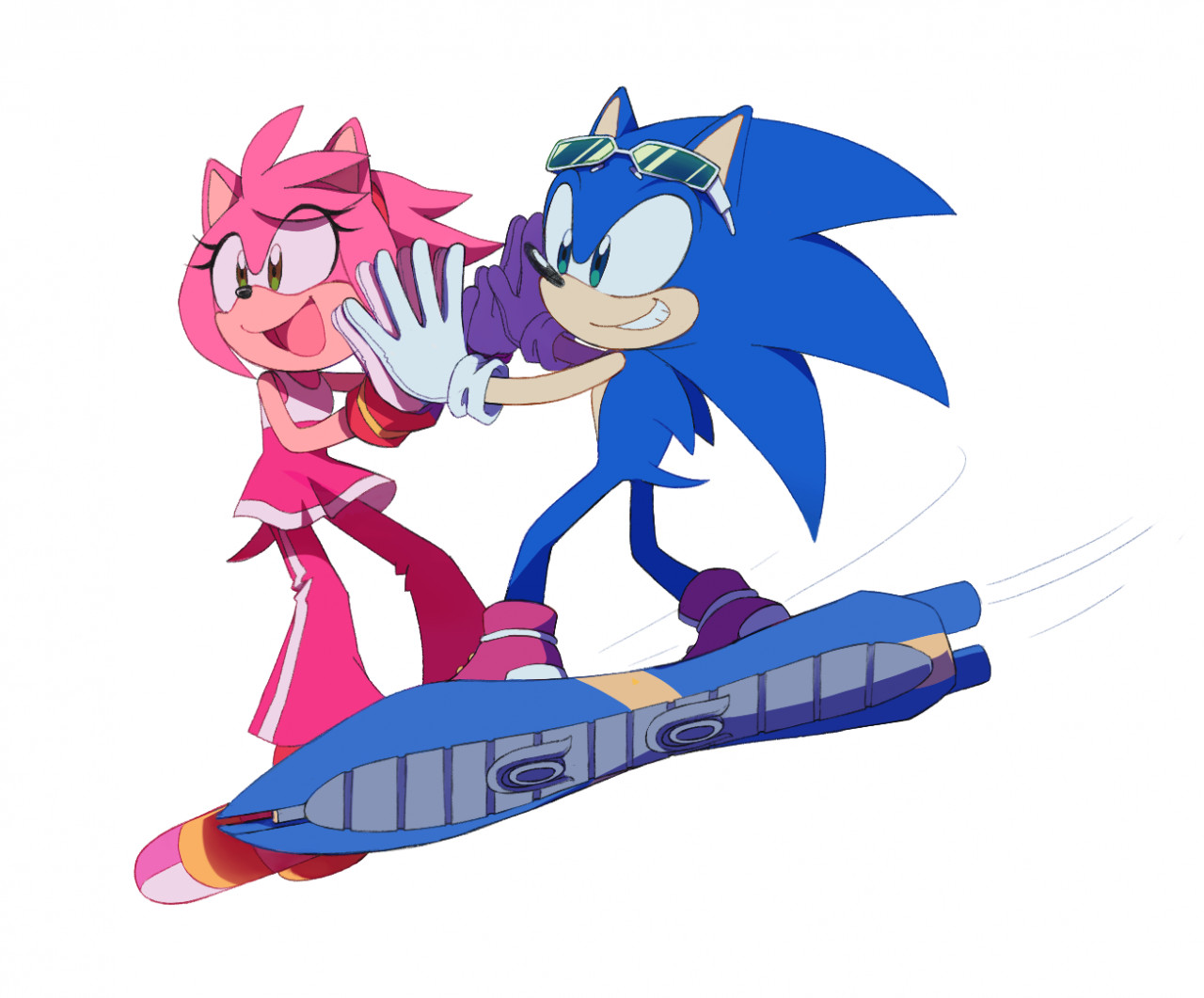 Sonic-Amy Riders by LightBell -- Fur Affinity [dot] net